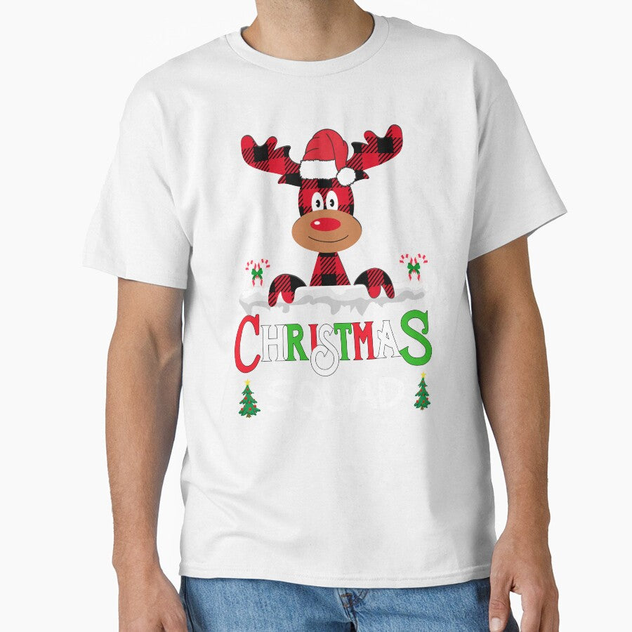 family christmas squad reindeer 2023 shirt , groovy matching christmas crew shirt by ZAIN JAMAL