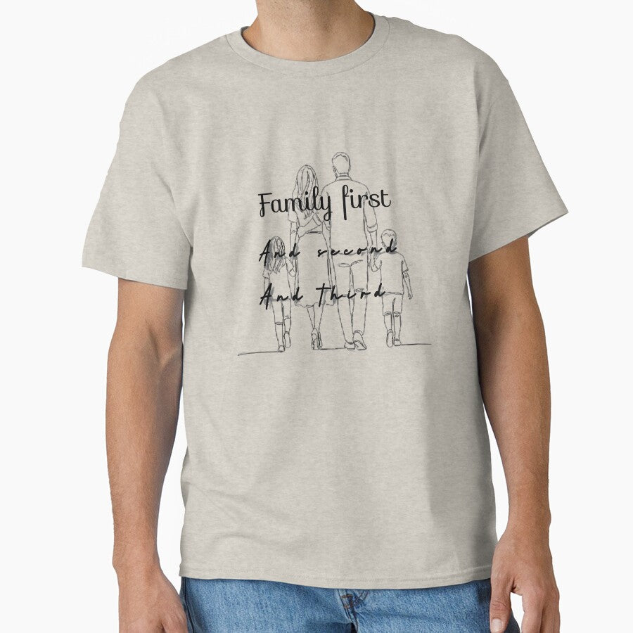 Family First Minimalist Outline Art by Heal of Souls Designs