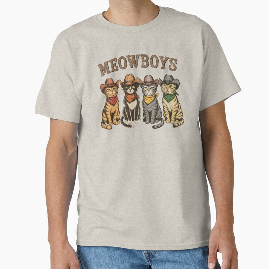 Meowboys Cowboy Cats Funny Western Vintage Kitties by Eh Plus Designs