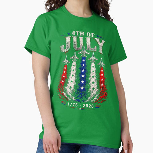 4th of July Air Show Shirt | Patriotic USA Fighter Jets Tee | Independence Day T-Shirt | Military Family Gift | Veteran Pride Shirt by Pablo Barilari Art
