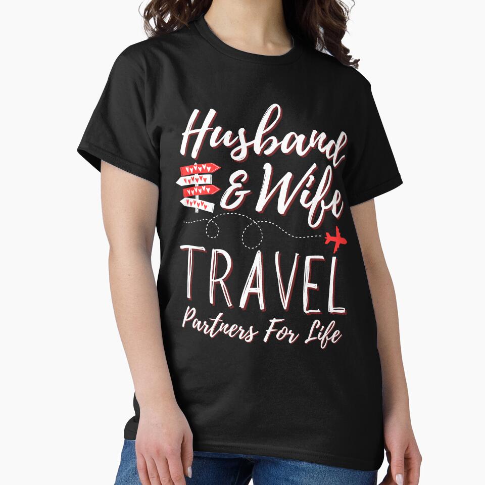 Couple Matching Husband And Wife Travel Partners For Life by Thecitiesstore