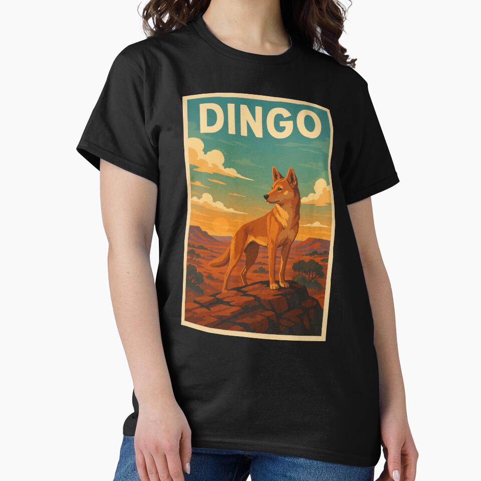 Dingo Outback Sunset by Flying Doggo