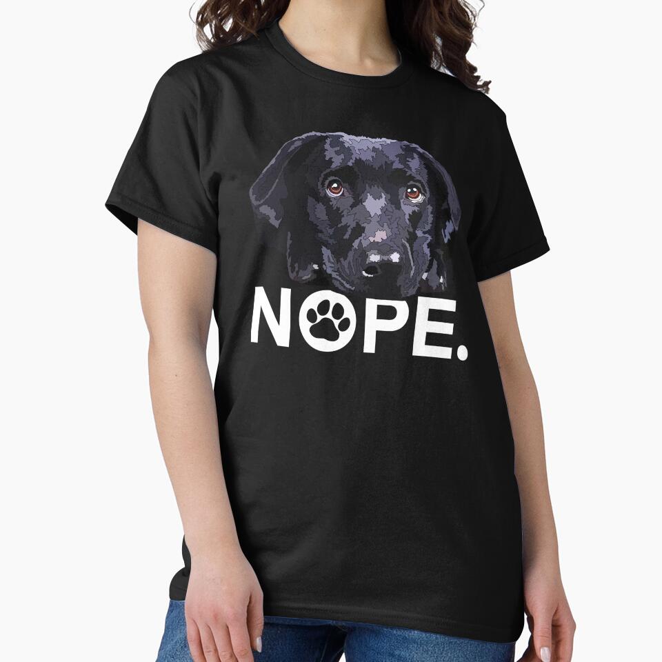Nope Black Lab Dog by Just-Arts-4U