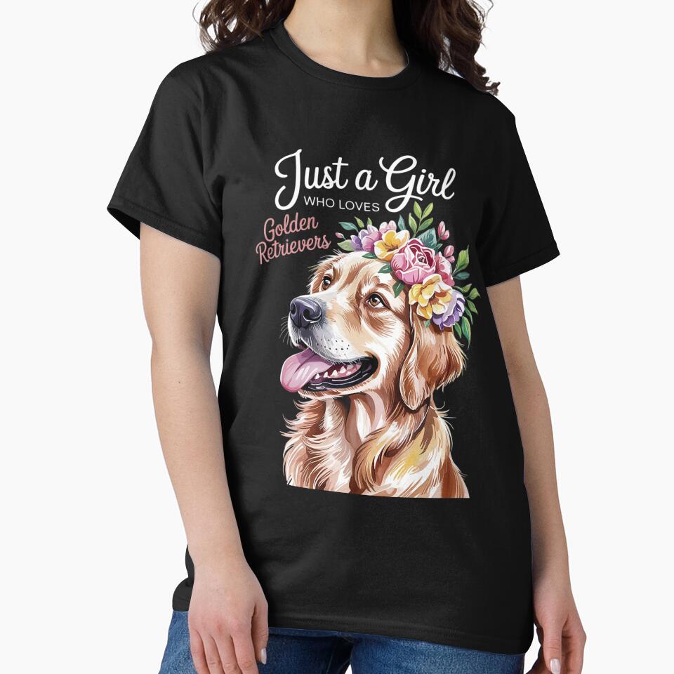 Just a Girl Who Loves Golden Retrievers Girls Who Love Dogs by NailMolisa