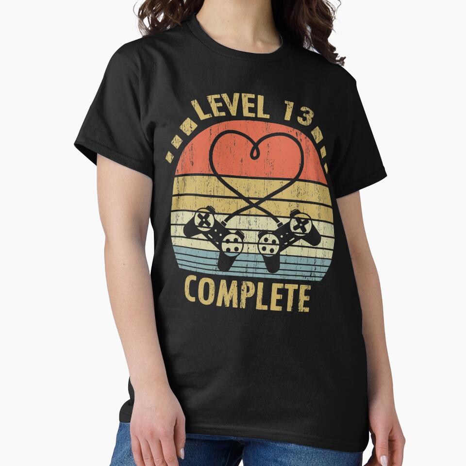 Level 13 Complete - 13rd Wedding Anniversary Gift Video Gamer by nana1099