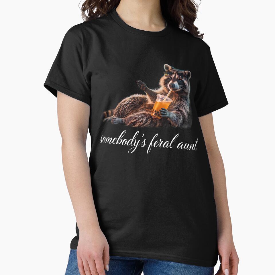 Funny Raccoon - Somebody's Feral Aunt by ZBIFBOUETLA