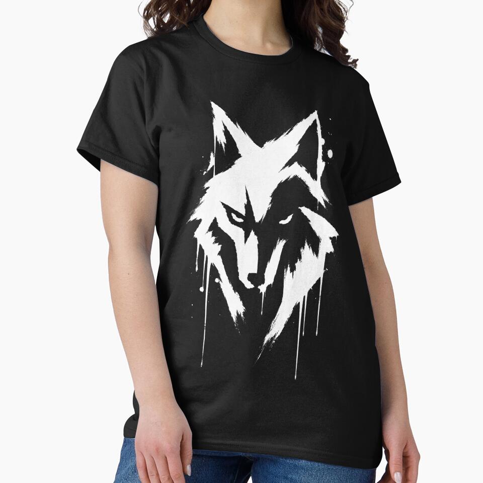 Fierce Wolf Head Illustration by Mystic & Celestial Art