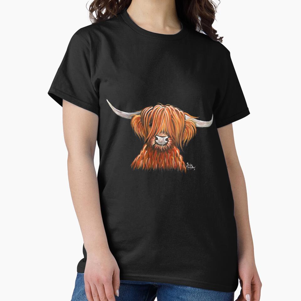 Scottish Hairy Highland Cow ' HeNRY B 2 ' by Shirley MacArthur by Shirley MacArthur Art