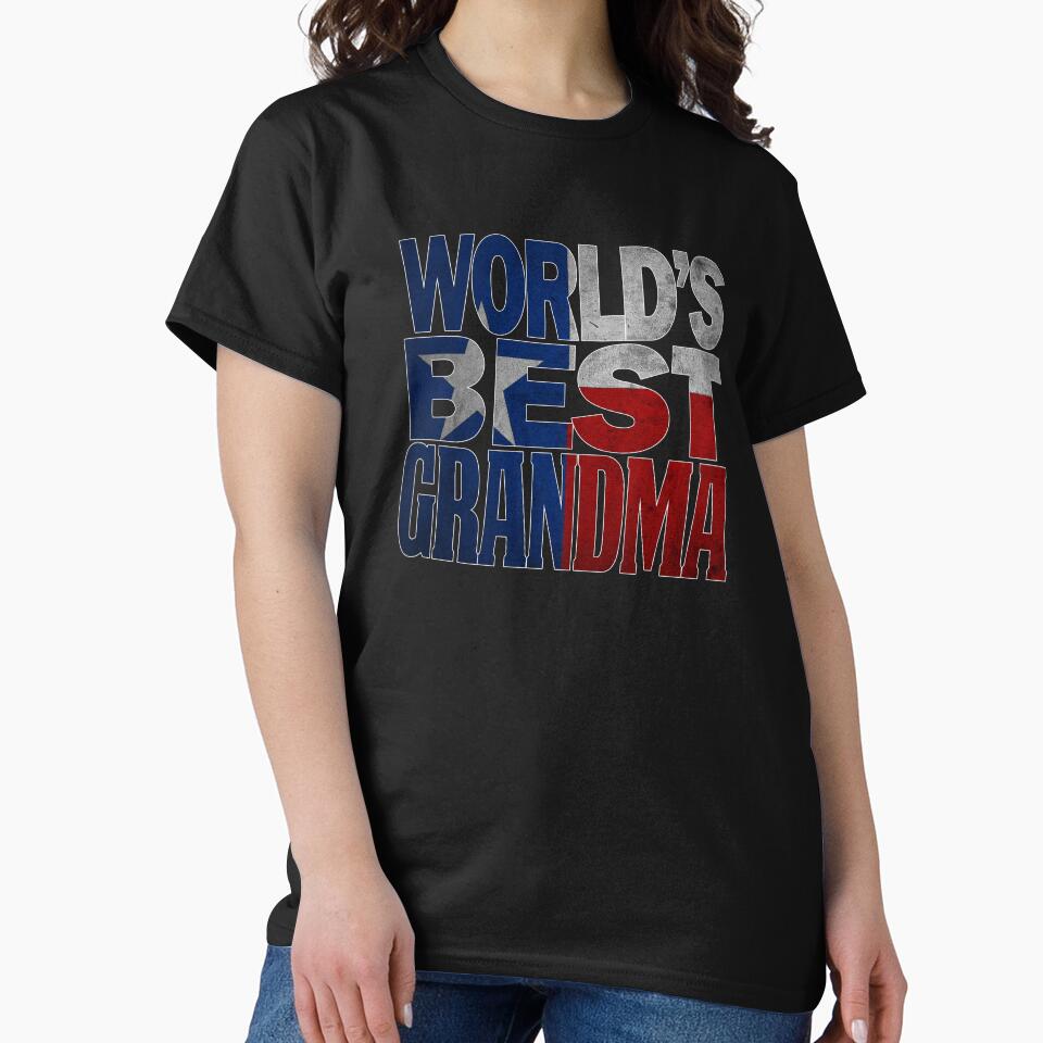 Worlds Best Grandma Design and Texas Design Grandma Design Texas Flag Design by drwigglebutts