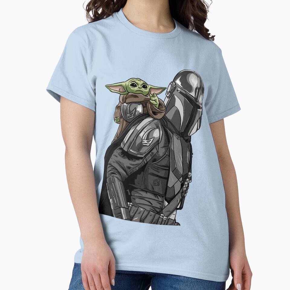 Mandalorian and Grogu by blacksnowcomics