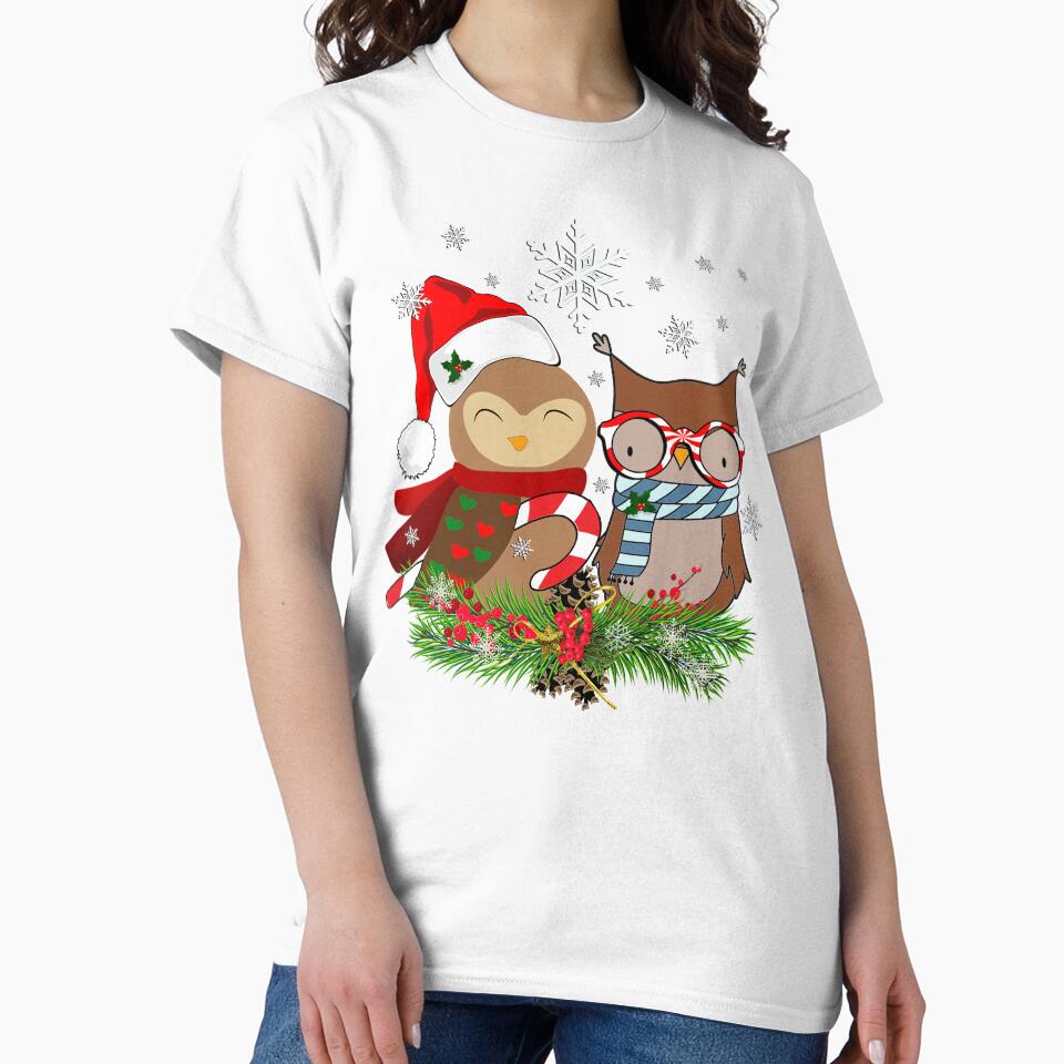Christmas Owl Merry Christmas by Cute & Sassy Custom Gifting Boutiques