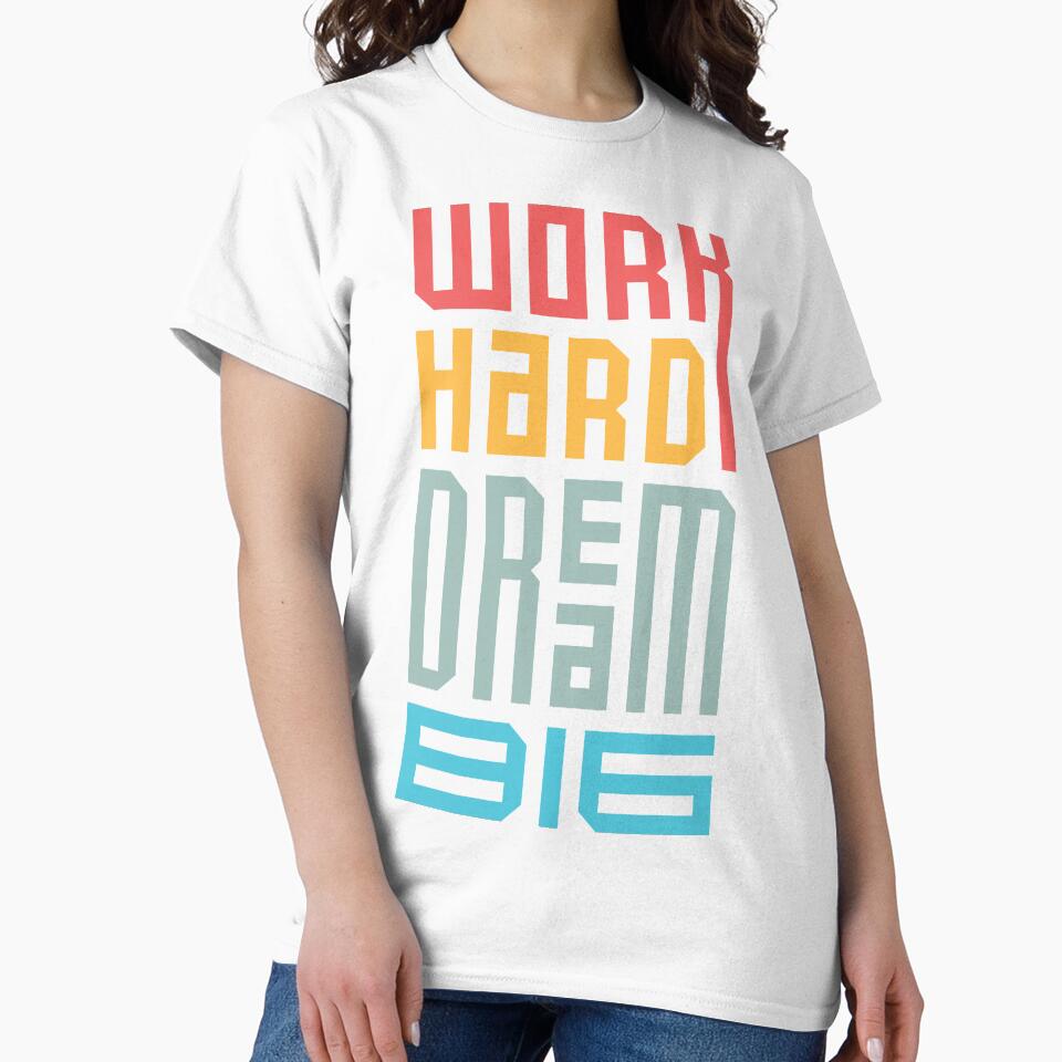 Work hard dream big typography by NexeDesigns