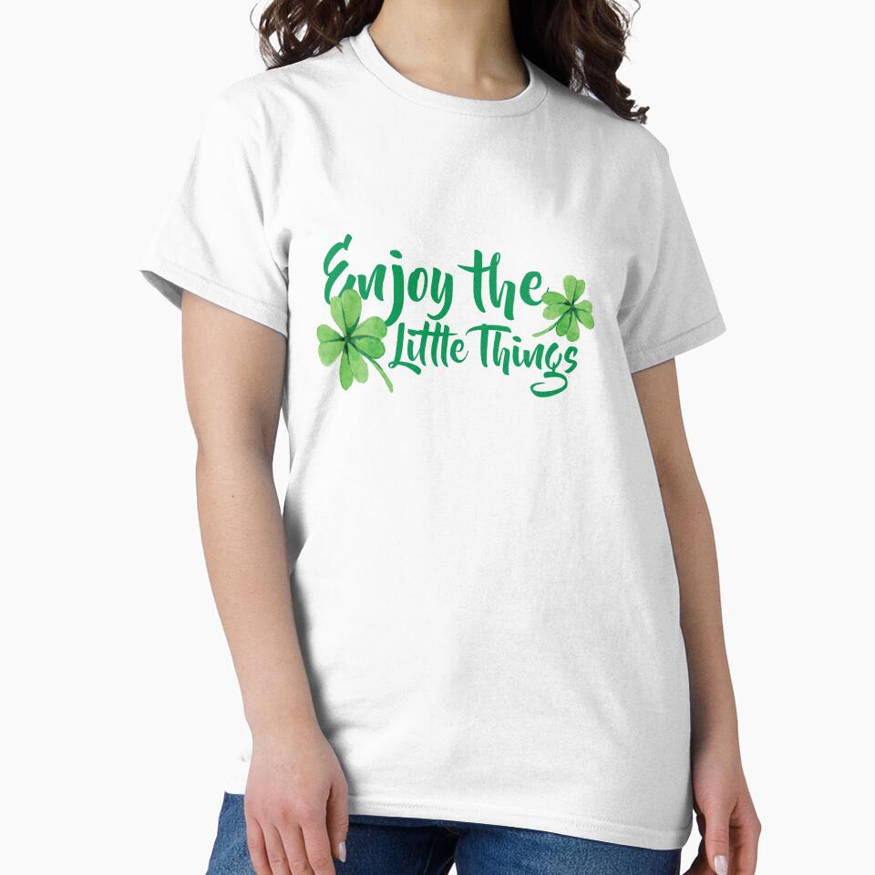 Enjoy the little things Four leaf Clovers St. Patrick's Day St. Patty's Day by Solidarityandco