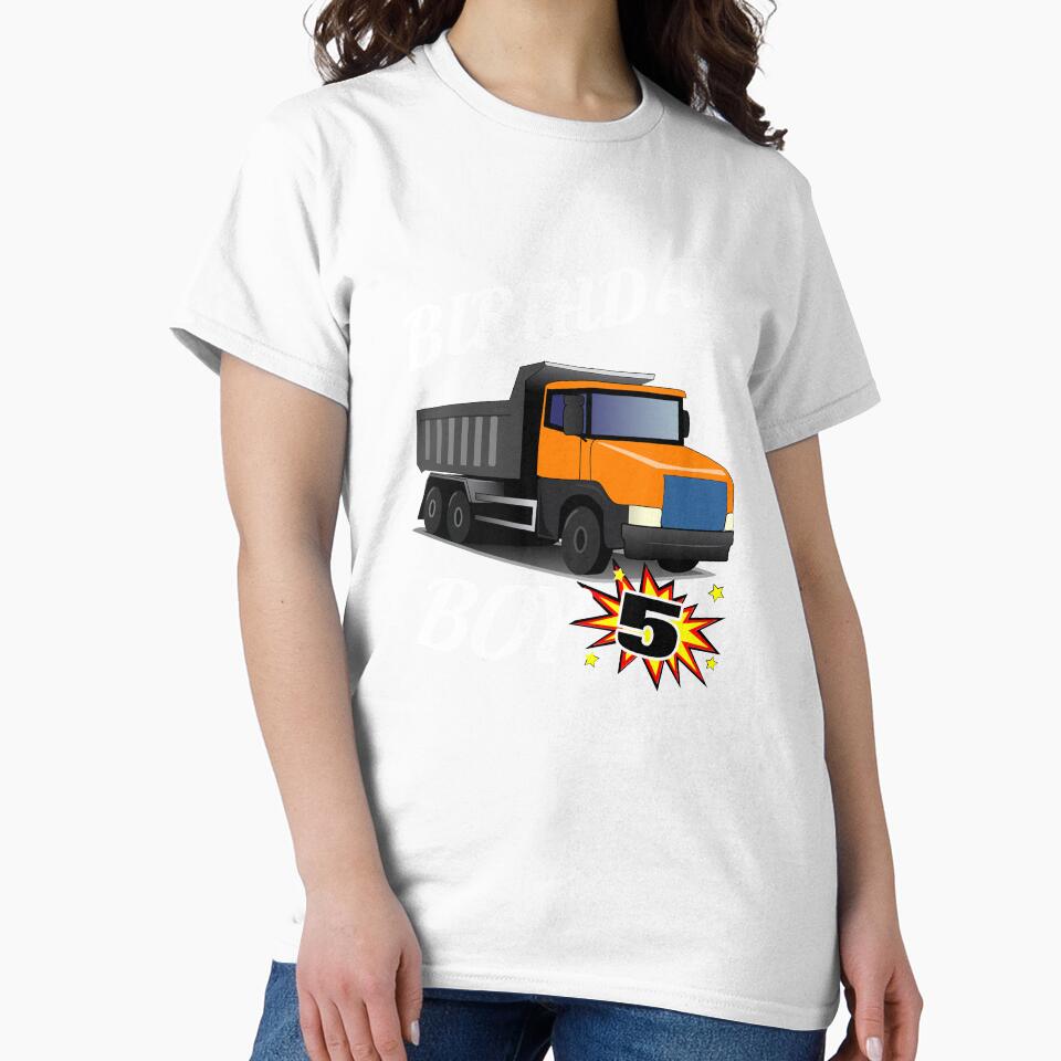 5 Years Old Birthday Design Dump Truck GifDesign by drwigglebutts