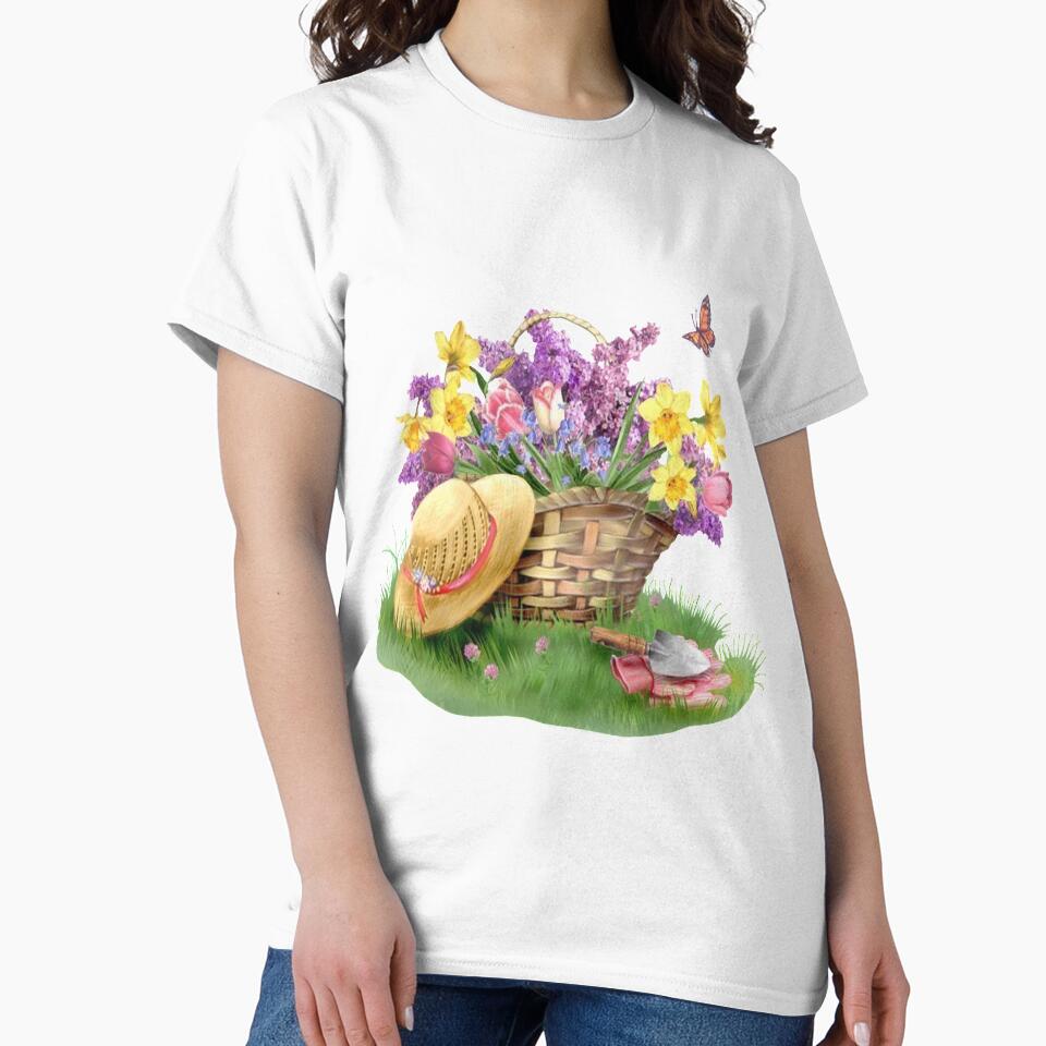 Basket of spring time flowers by SuperMerchMan
