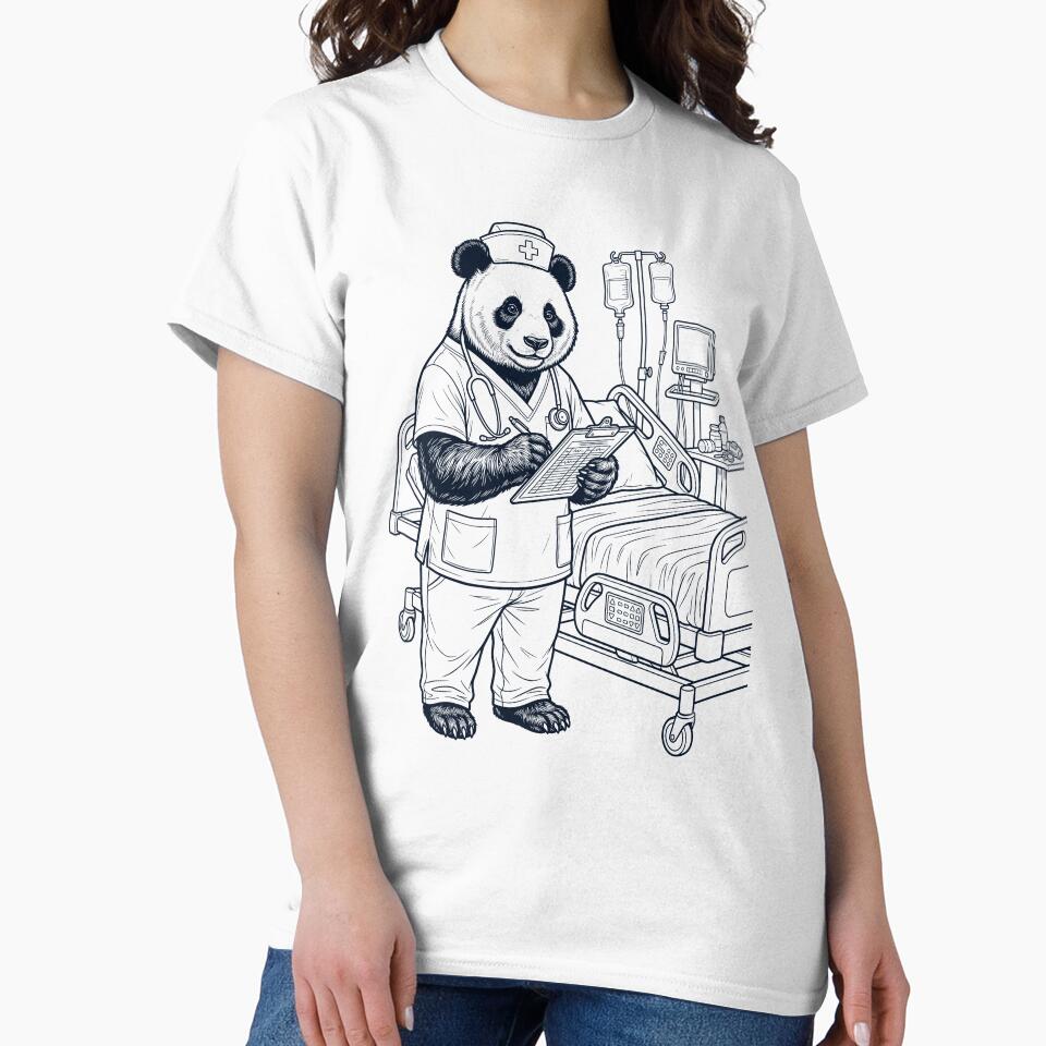 Vintage Panda Nurse Animal Lover by TerryConnells