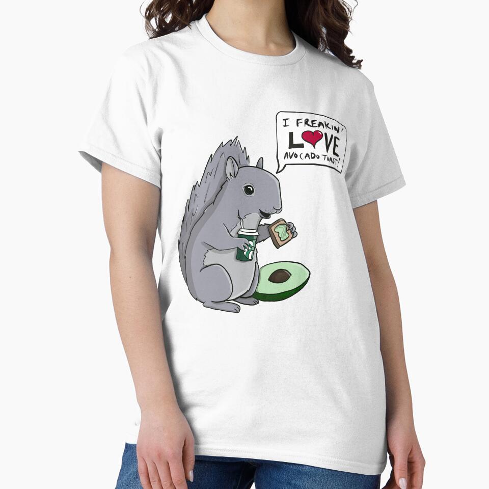 Squirrel with Avocado Toast, by Crittertastic