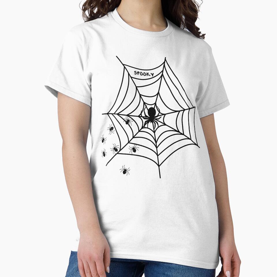 Spider Web & Creepy Spiders  Gothic Halloween Design by Tamawy