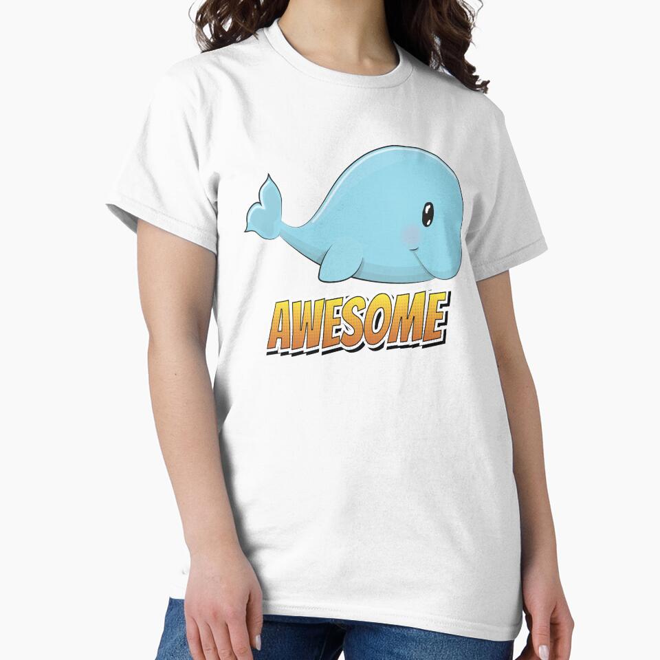 Whale Awesome Cute Kawaii Cartoon by ProjectX23