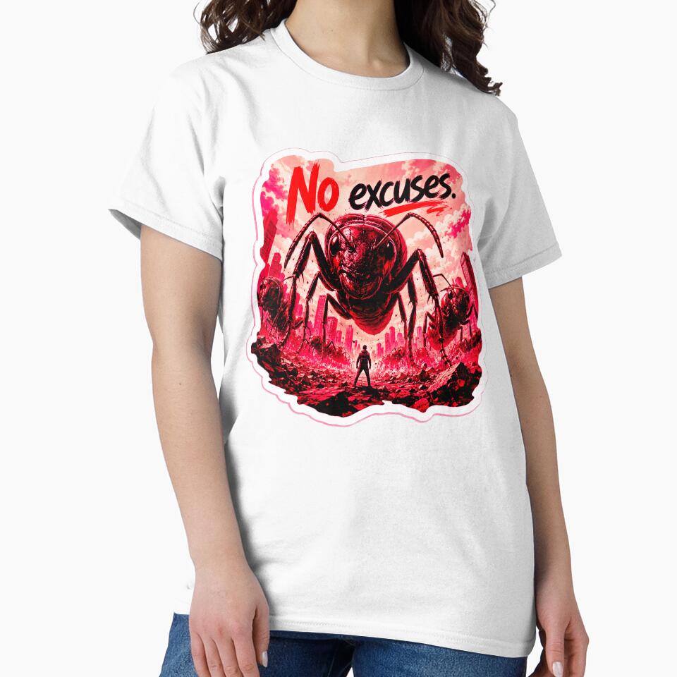 No excuses pink by edrawin.art