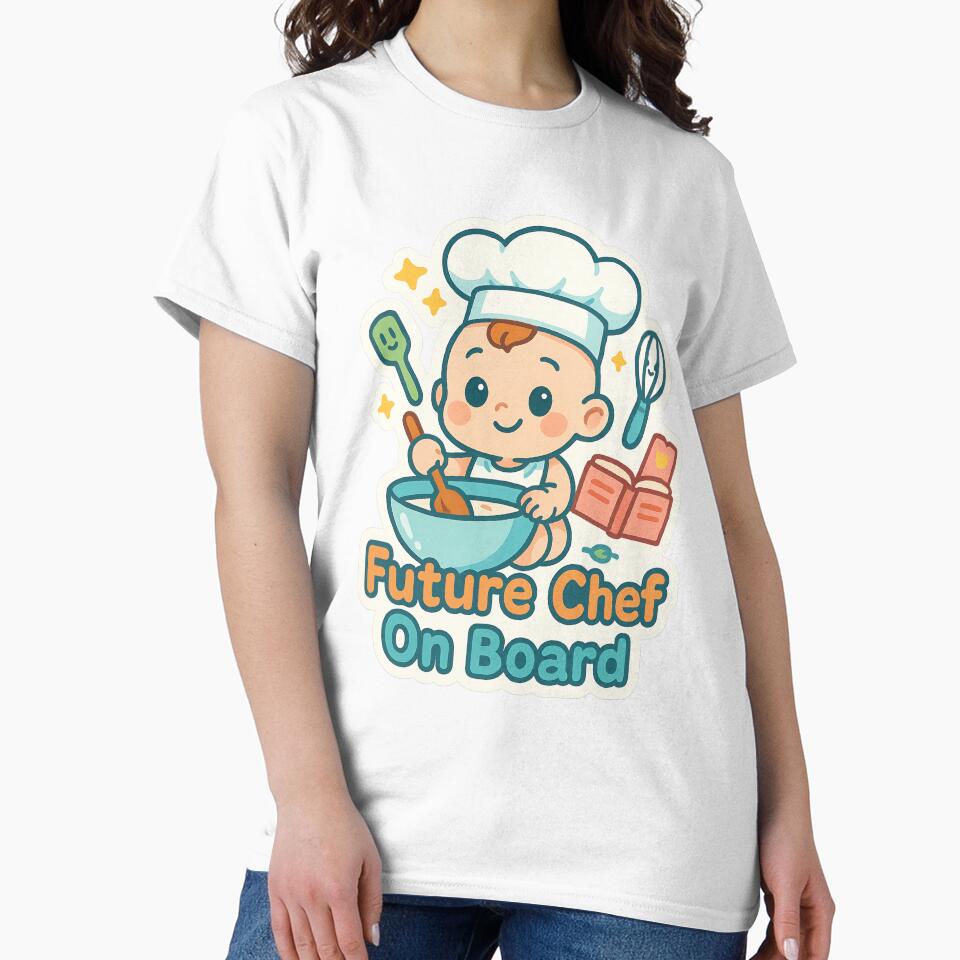 Future Chef Baby On Board Cooking Art by Trendy Sticker & Merch Collection - Express Yourself