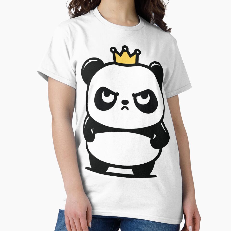 Angry Panda King - Cute and Fierce Panda Illustration by Colorful Dreams