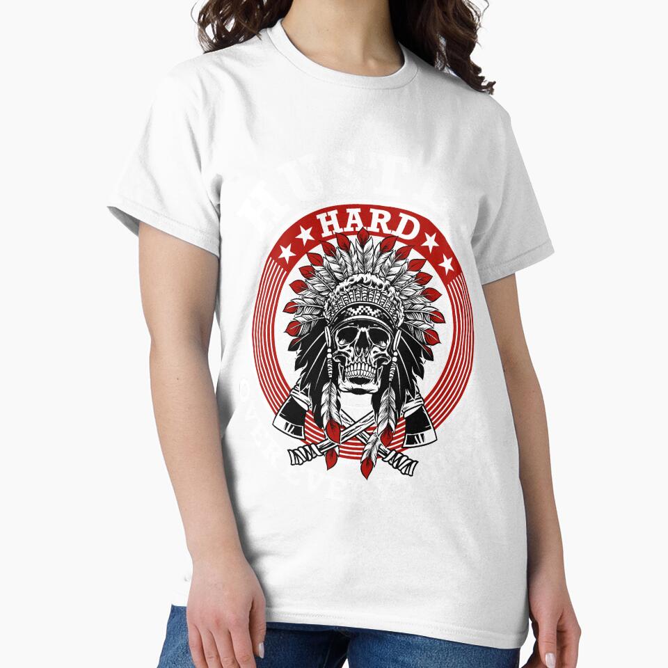 Hustle hard over everything skull by mermaidselina
