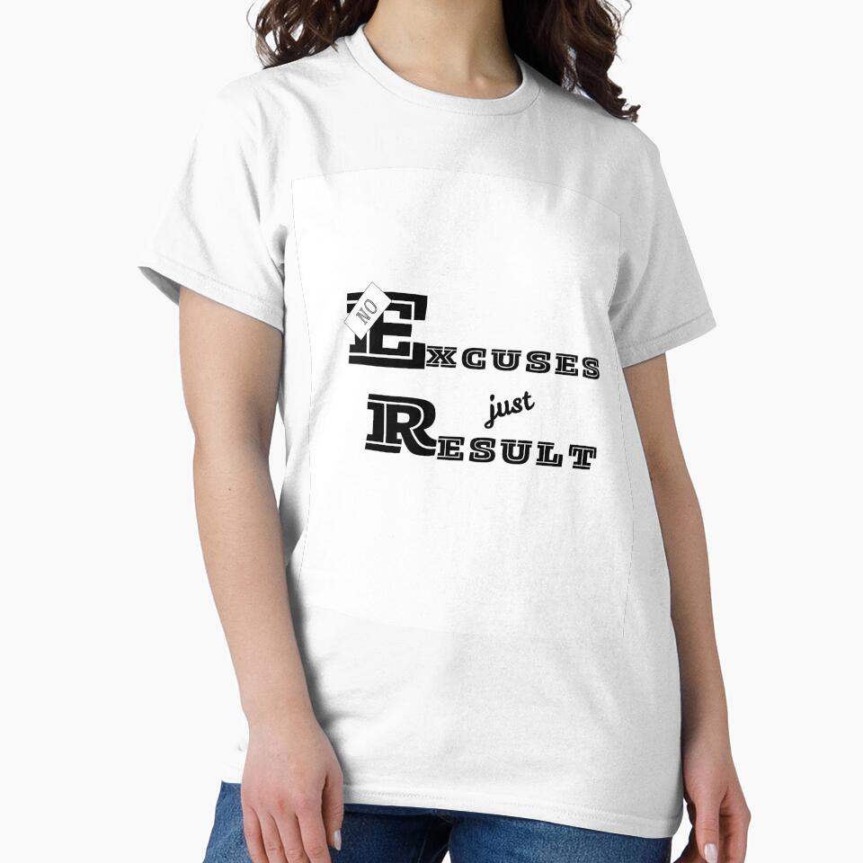 NO EXCUSES JUST RESULT MOTIVATIONAL DESIGN by CholarCrafts