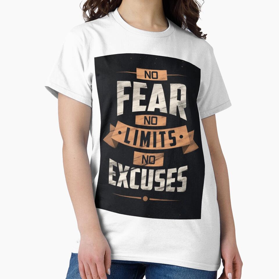 no fear no limits no  excuses by sbrstore