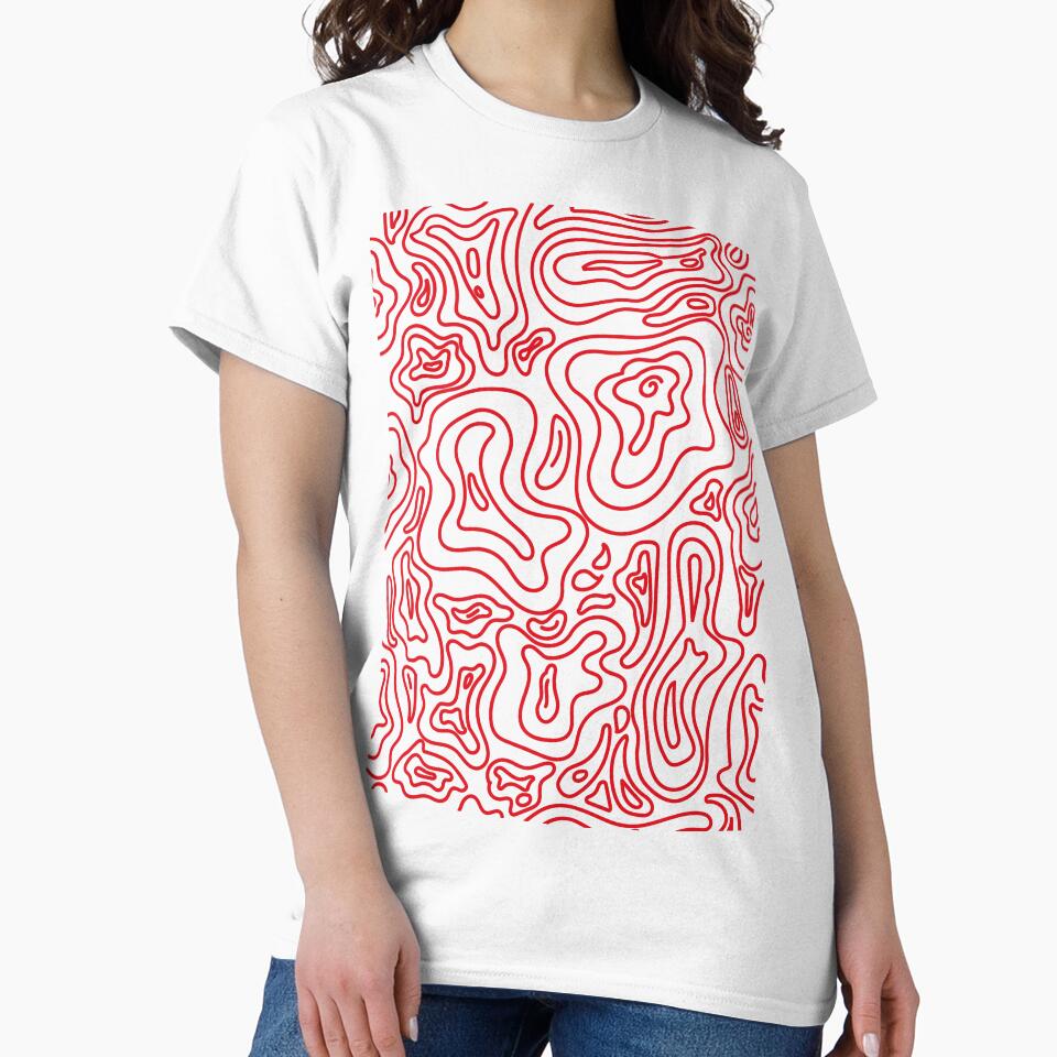 Groovy fun 70's patter aesthetic pink + red by Ray Sánchez