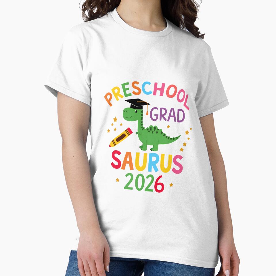 Preschool Grad Saurus 2026 Kindergarten Student Graduation by JonesFlora2025