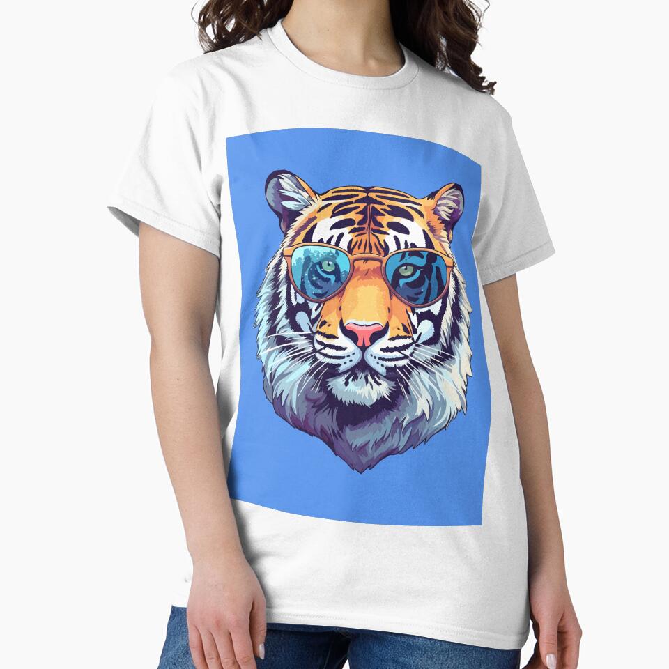 TIGER GRAPHIC FUTURE'S SO BRIGHT TIGER DESIGN by OnlineTshirtMan