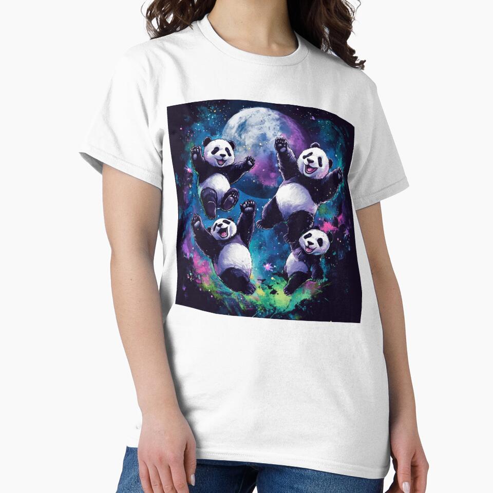 Happy Panda and Moon by NicolasGlowArt