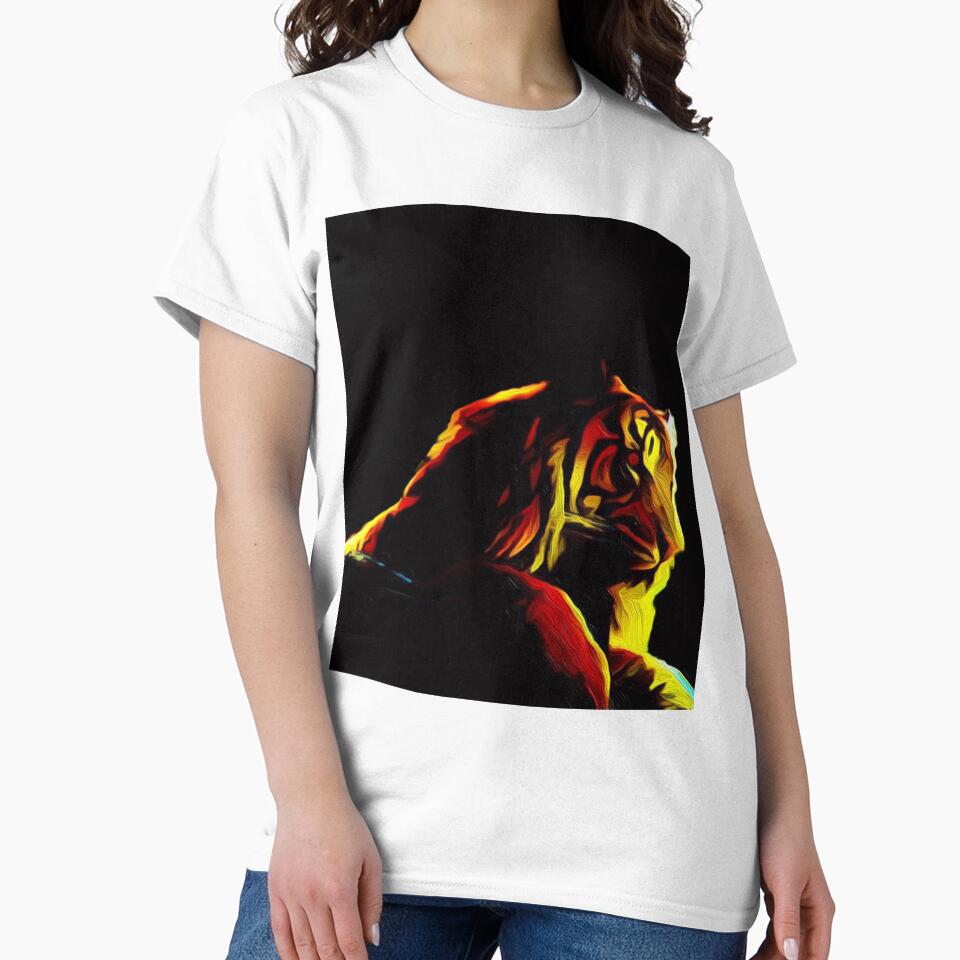 Tiger on Black by LisaMPierce1990