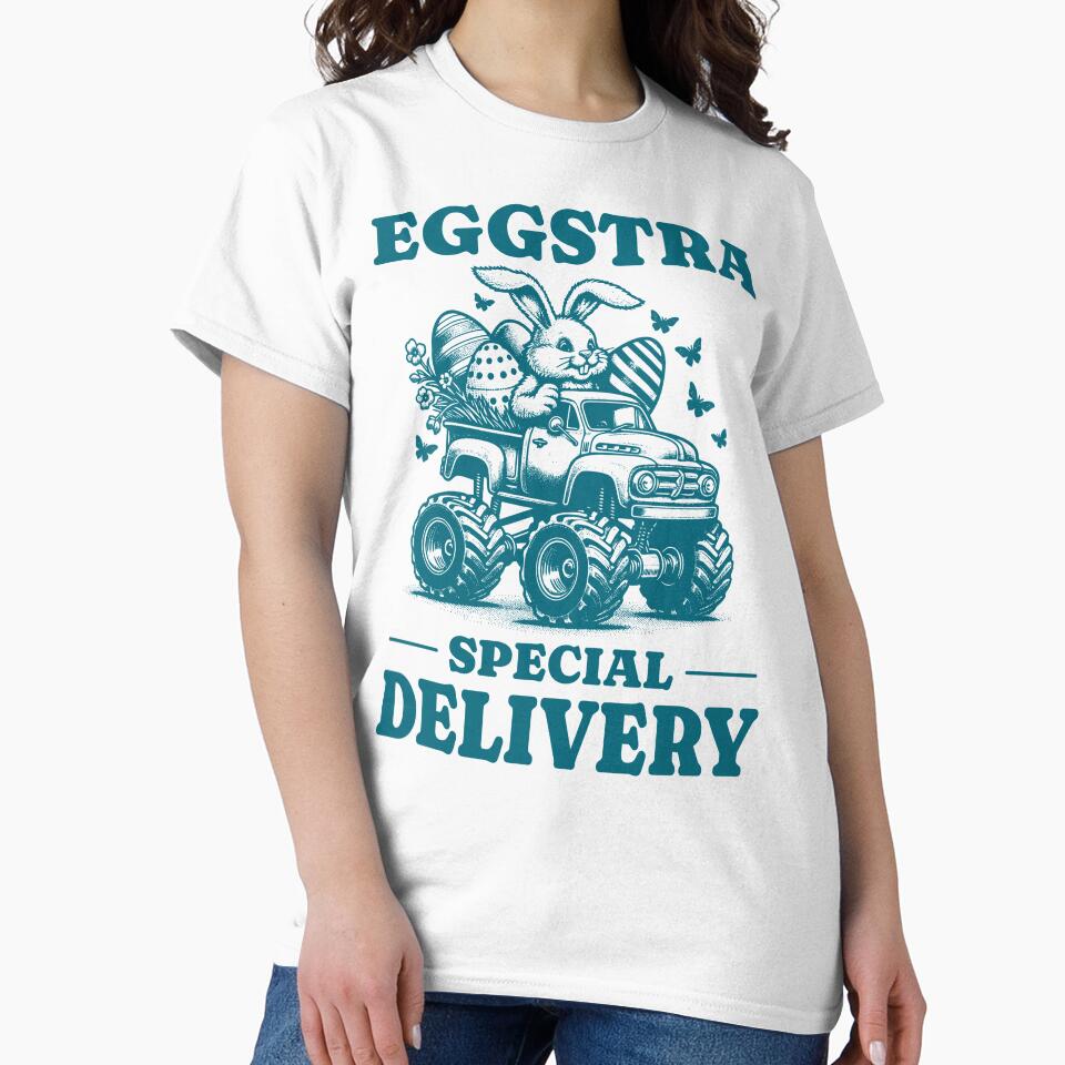 Eggstra Special Delivery Easter Bunny by MaxOutDesign