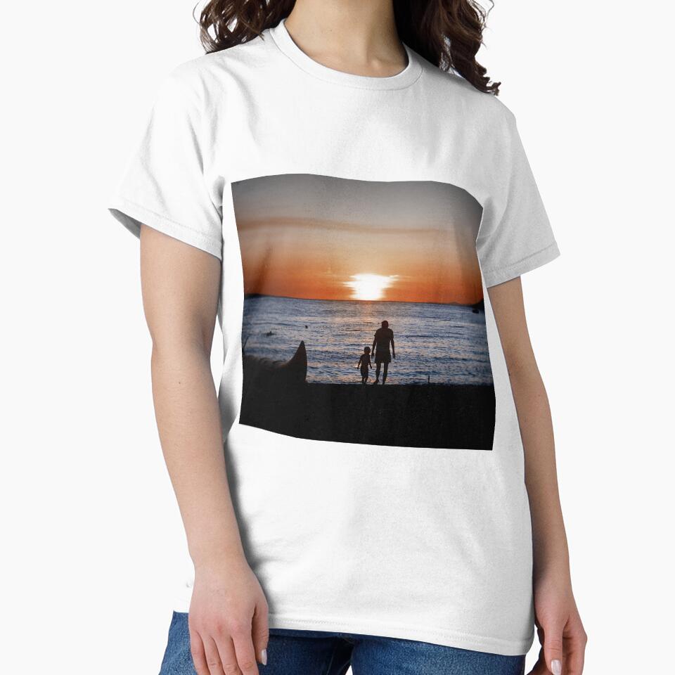 Sunset Father and Son on the beach by terrordrome