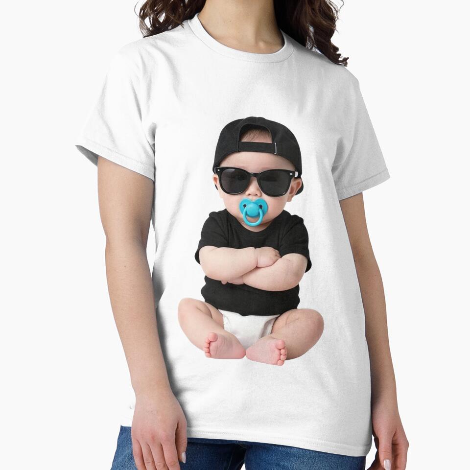 Cool Cartoon Baby – Confident Baby Character, Relaxed & Stylish Illustration by PixelVibe782