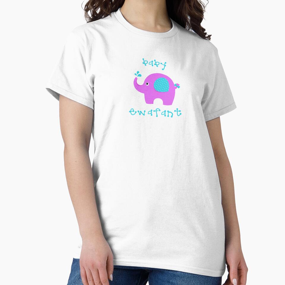 Baby Ewafant (Elephant) Pink/Aqua by PawsitiveMum