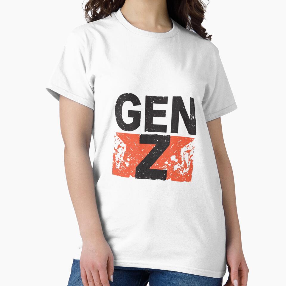 Gen Z T-Shirt | Bold Graphic Streetwear Design | Modern Youth Culture Trend Tee by Viral Trends Merch