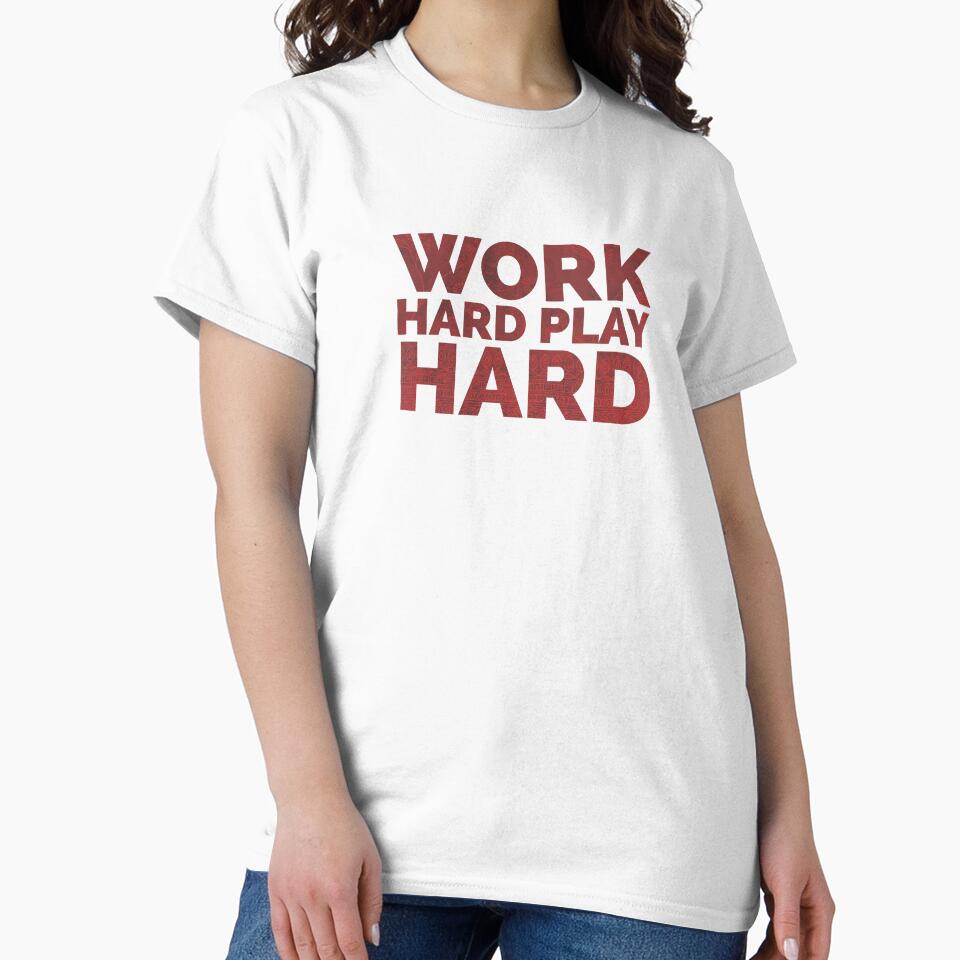 Work Hard Play Hard | Inspiring Motivational Design by SimpliText