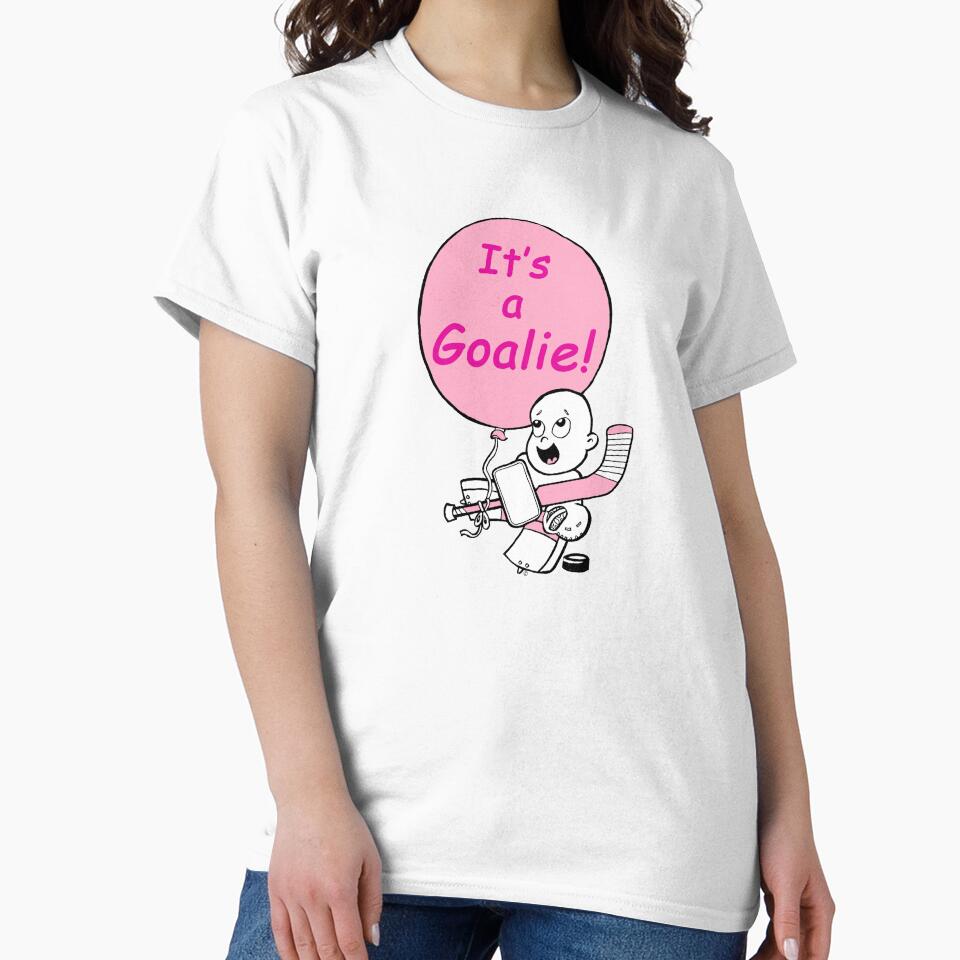 Baby Hockey Goalie It's a Girl Birth Announcement by smallsaves35