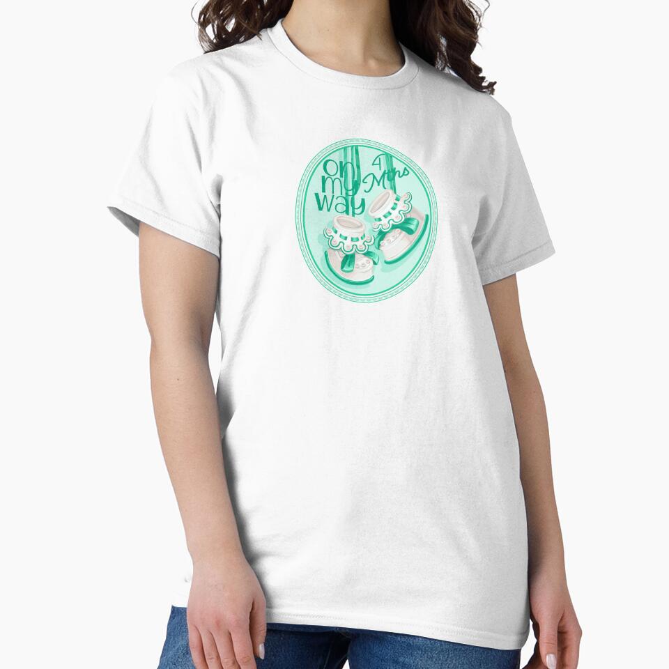 “On My Way - 4 Mths” Baby Green (Incl. Maternity & Baby Wear) by PawsitiveMum