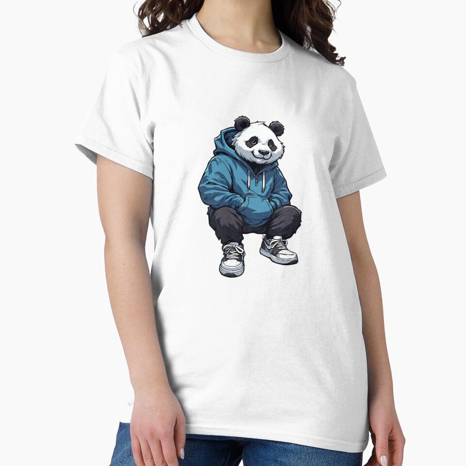 Chill Panda Vibes – Urban Cartoon Streetwear Panda Mascot by Aesthicer