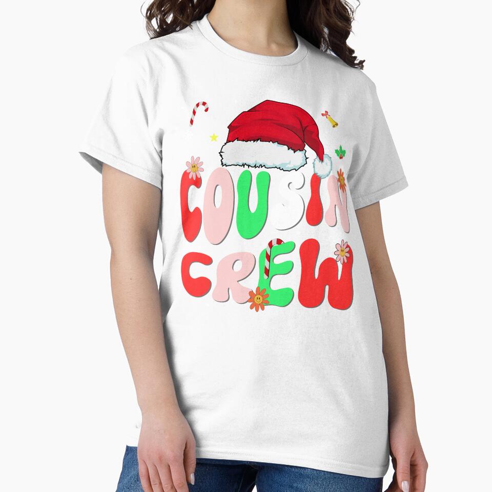 Cousin crew christmas shirt, matching Cousin squad christmas santa 2023 shirt by ZAIN JAMAL