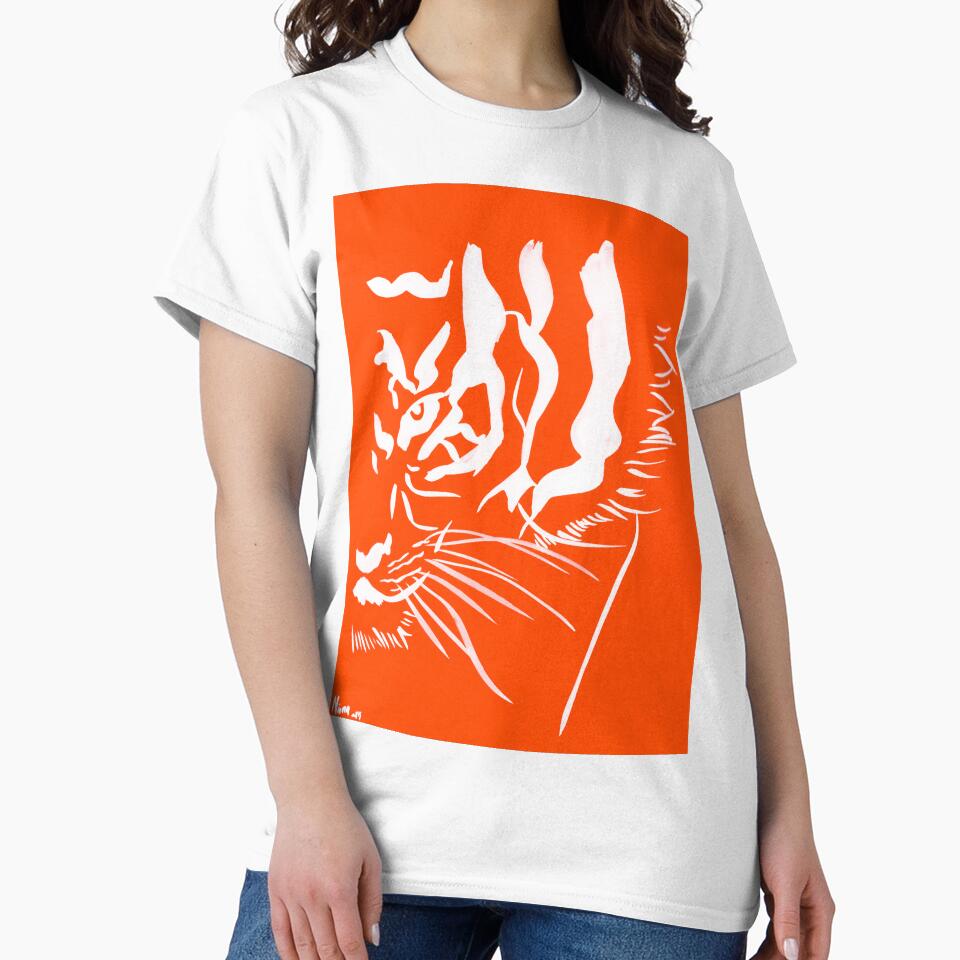 Eye of the Tiger - Orange & White by Niina  Niskanen