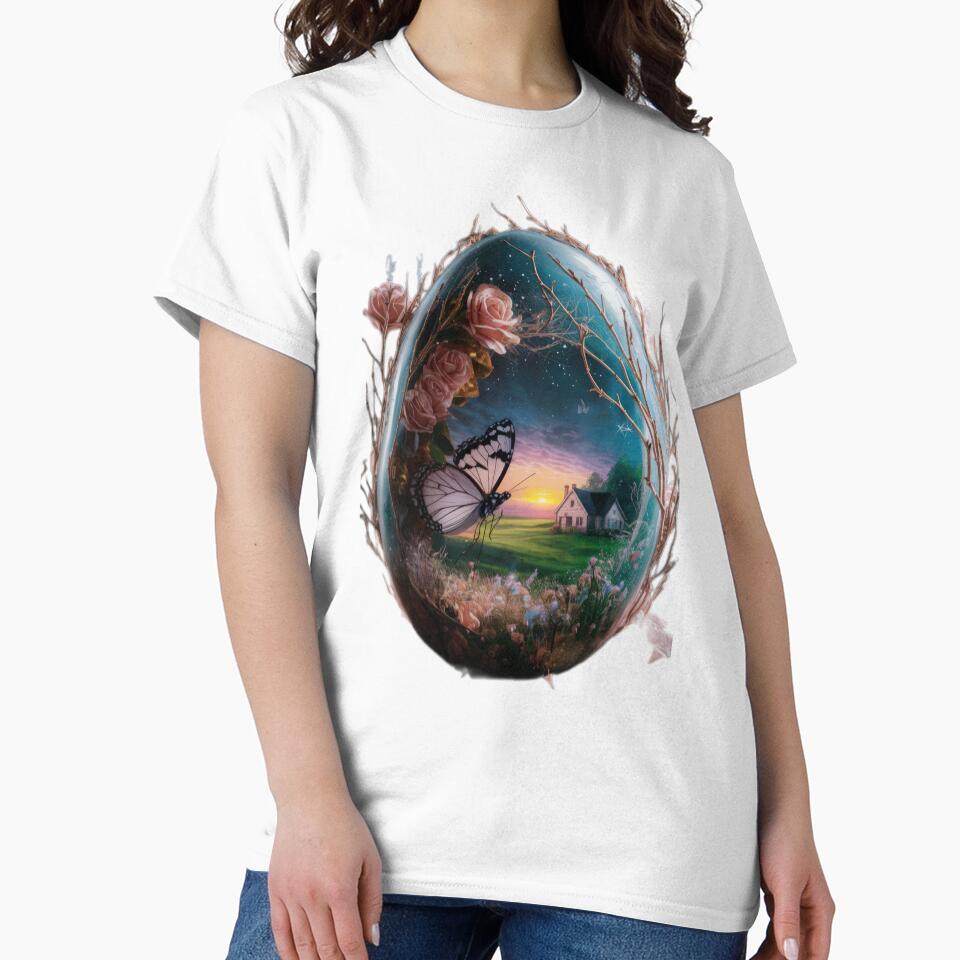 easter egg with butterfly landscape decoration by Expressions-Sel