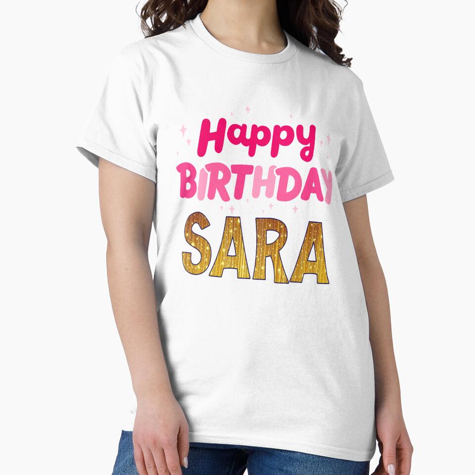 Happy birthday sara custom name sara by Amelia ART G