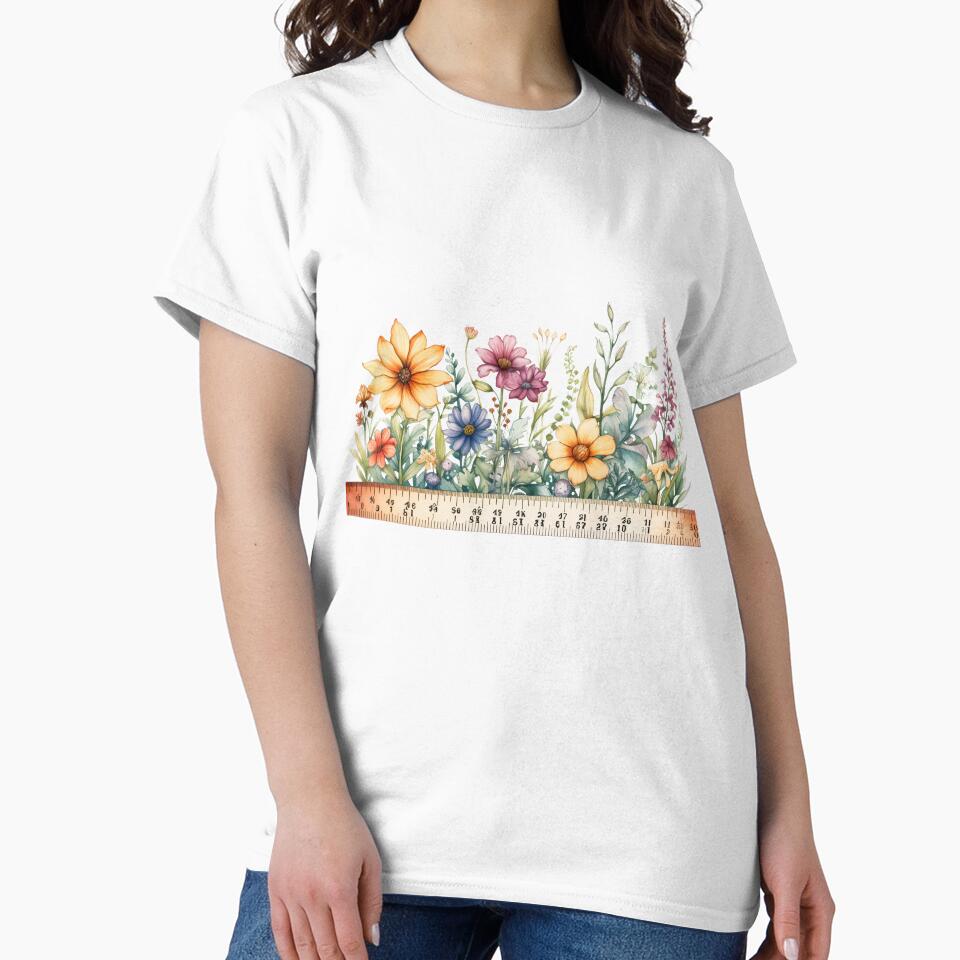 Floral back to school ruler by PawsandPages