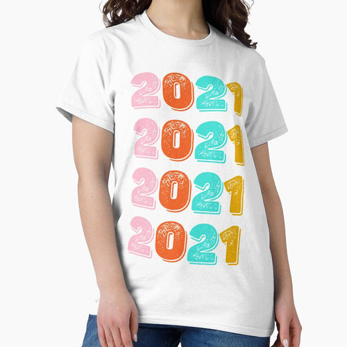 2021 new year - bold retro vintage looking distressed style by Mindy Bubble
