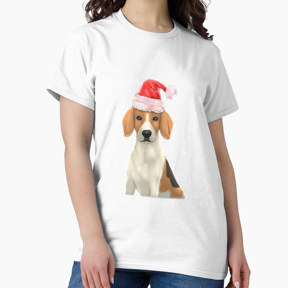 Beagle Dog Santa Claus Christmas by deanba81741